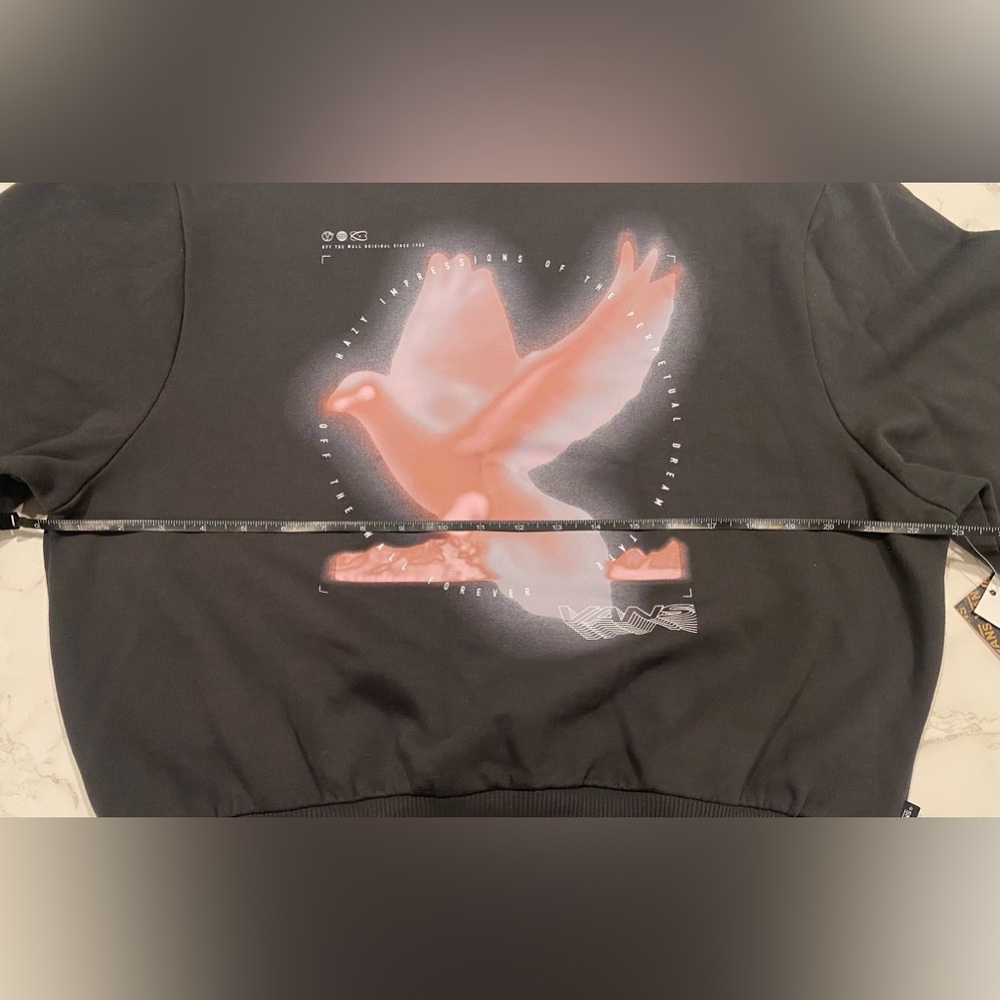 VANS CREW NECK SWEATER - DOVE BLOUSSANT XS NWT - Picture 5 of 11
